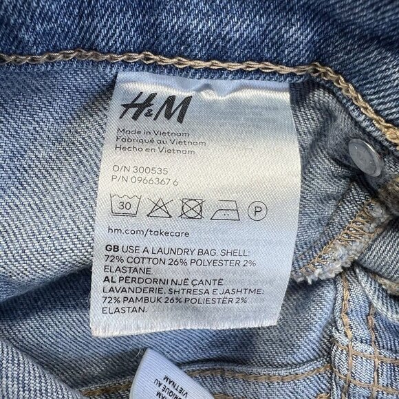 HM Curvy Jeggings Size 2 Ultra High‎ Waist Ankle Length Distressed Raw Hem - Picture 10 of 10